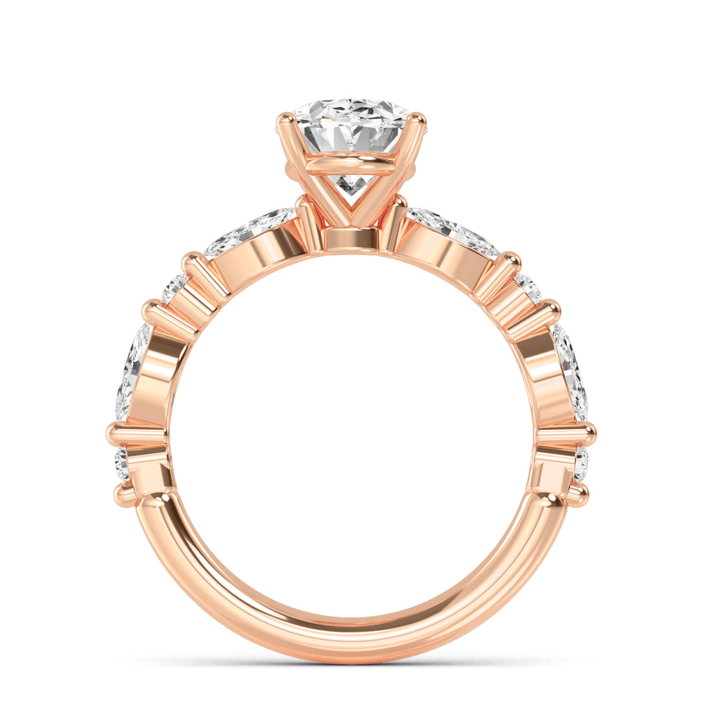 The Oval Petal Ring