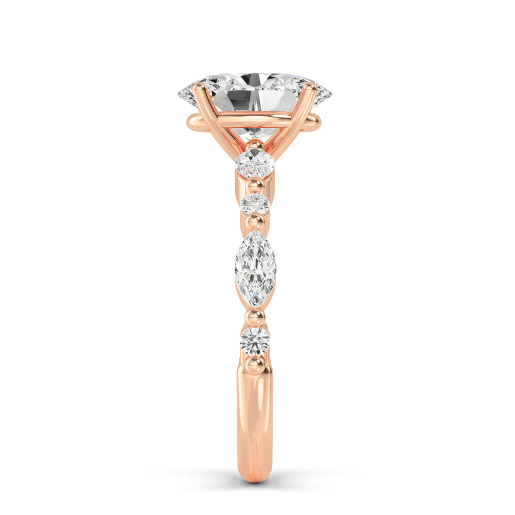 The Oval Petal Ring