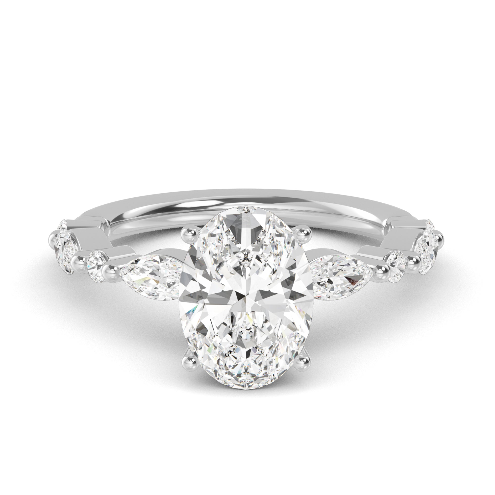 The Oval Petal Ring