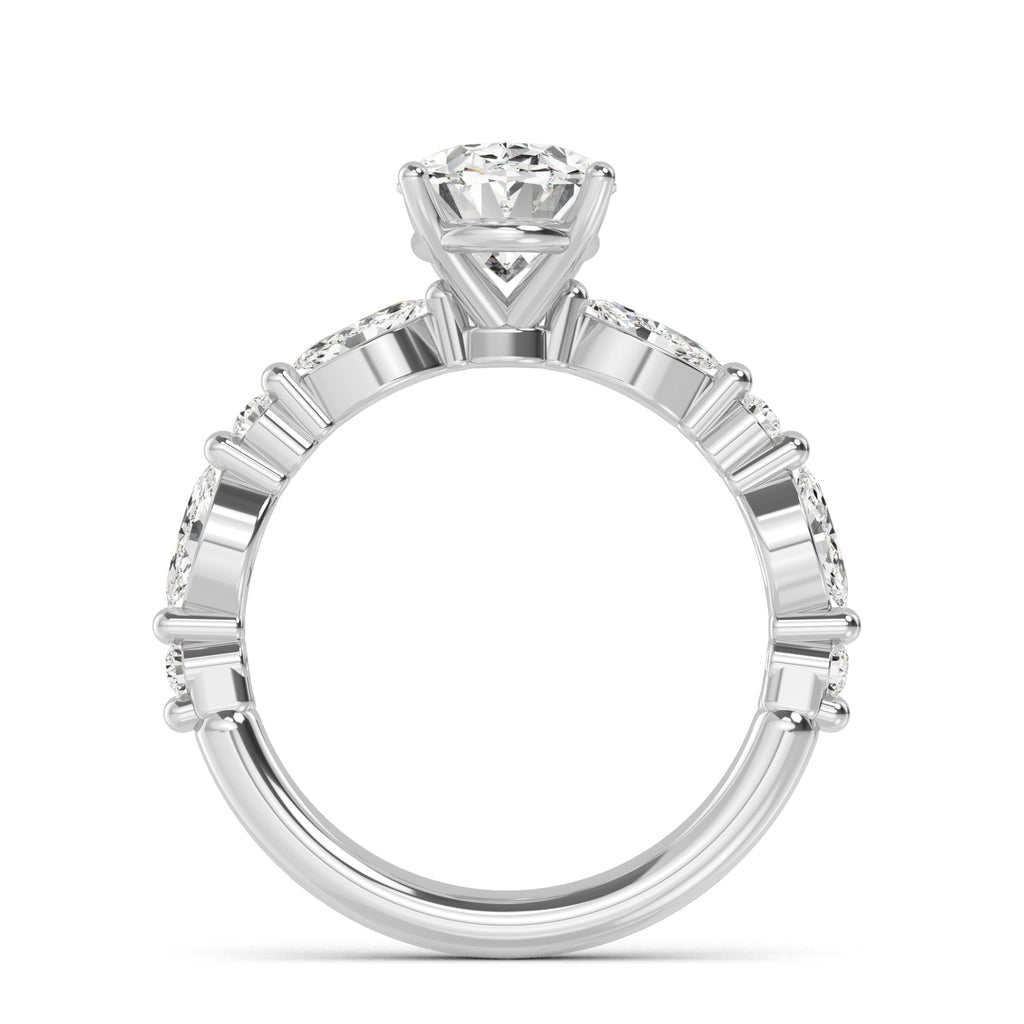 The Oval Petal Ring