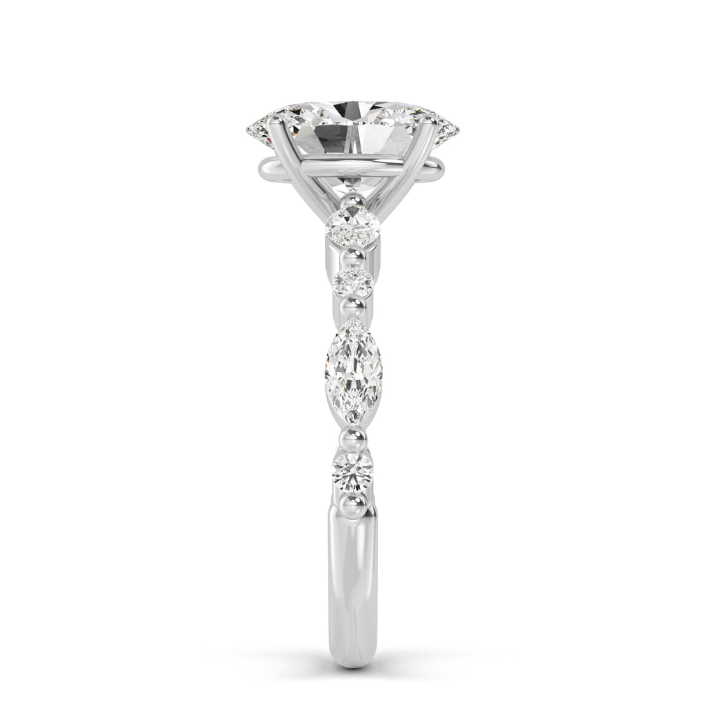 The Oval Petal Ring