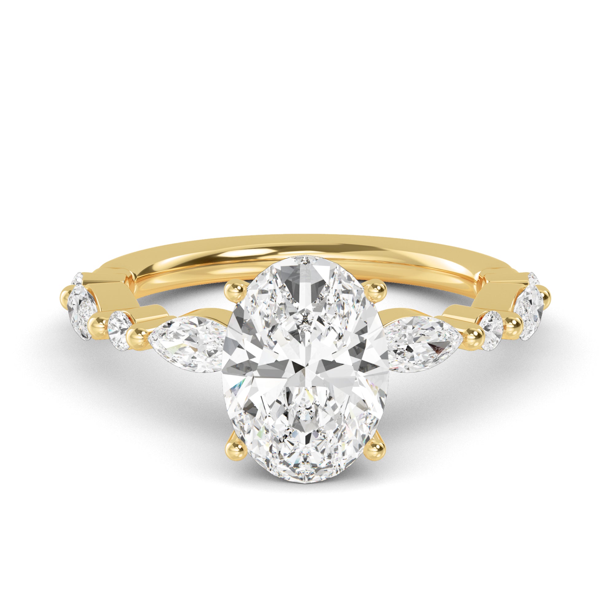 The Oval Petal Ring