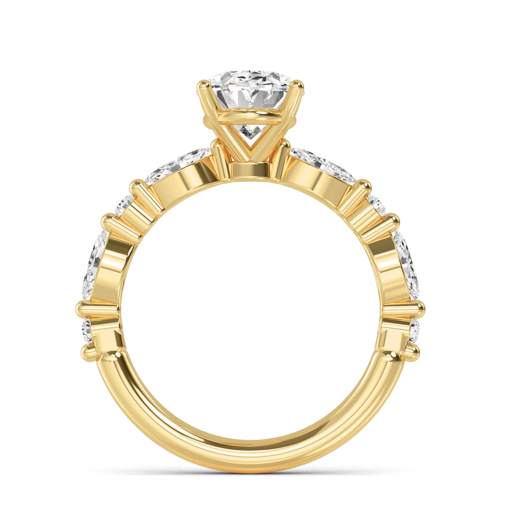 The Oval Petal Ring