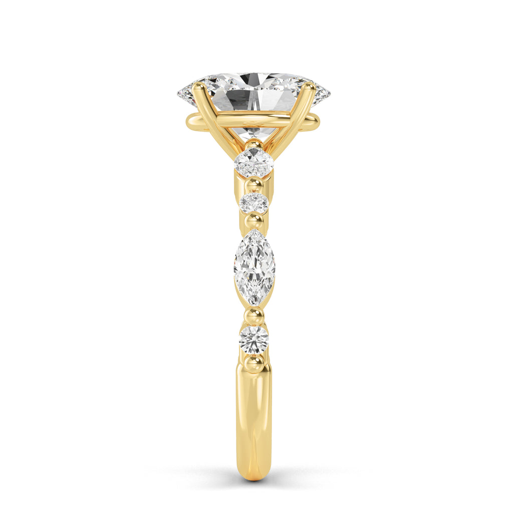The Oval Petal Ring