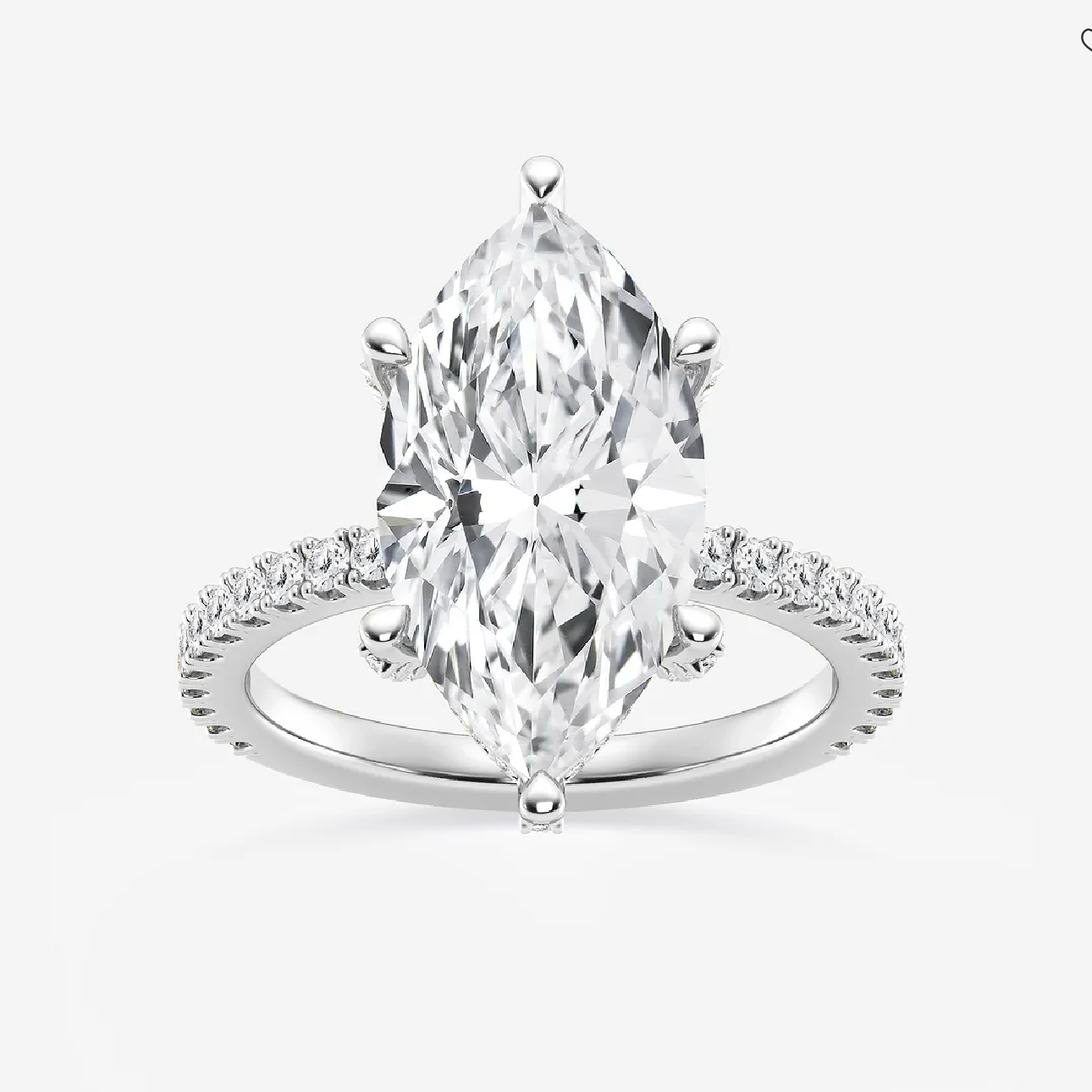 The Classic Pavé Marquise Hidden Halo
