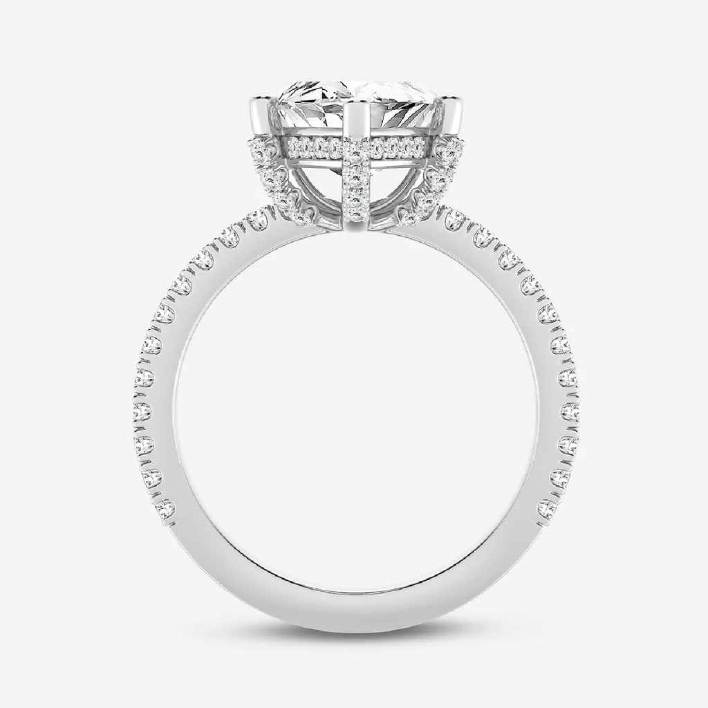 The Classic Pavé Marquise Hidden Halo