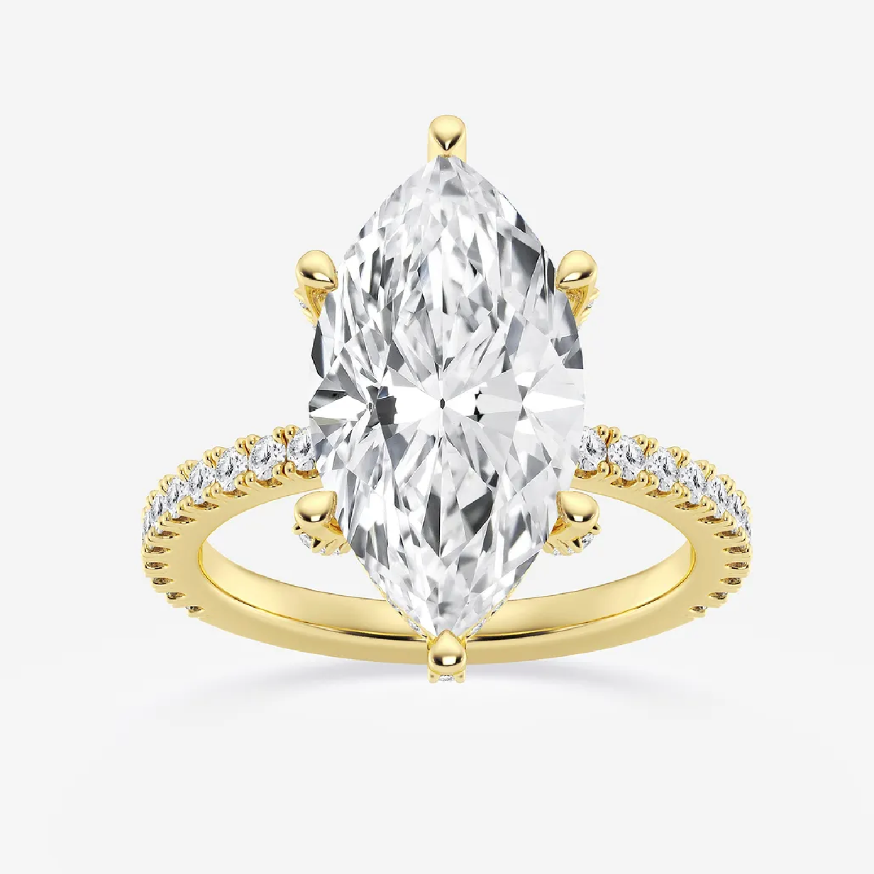 The Classic Pavé Marquise Hidden Halo