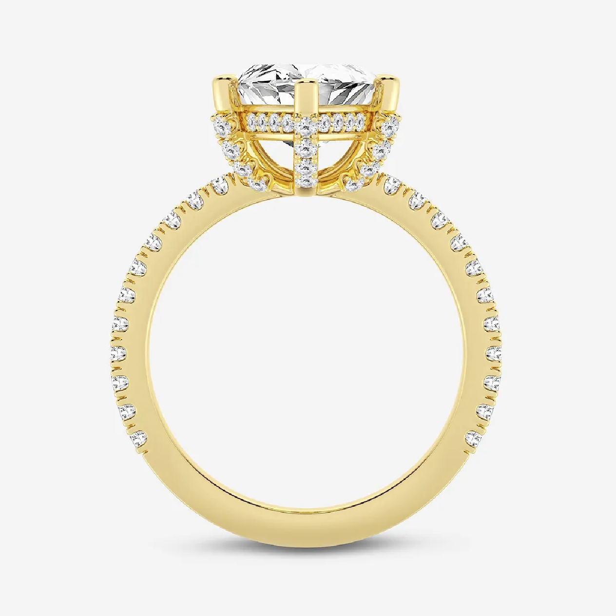 The Classic Pavé Marquise Hidden Halo