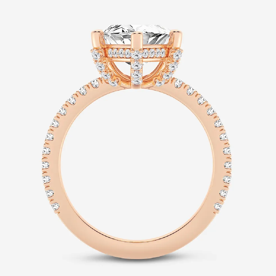 The Classic Pavé Marquise Hidden Halo