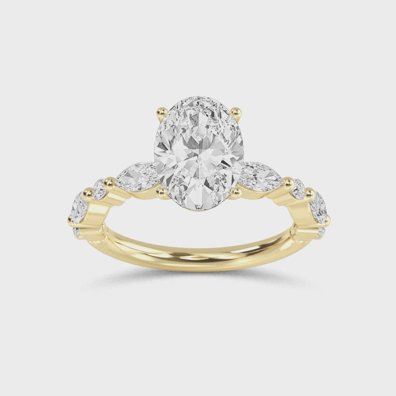 The Oval Petal Ring