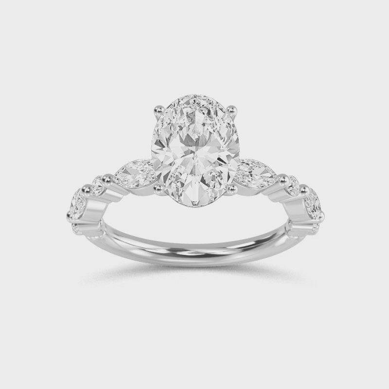 The Oval Petal Ring