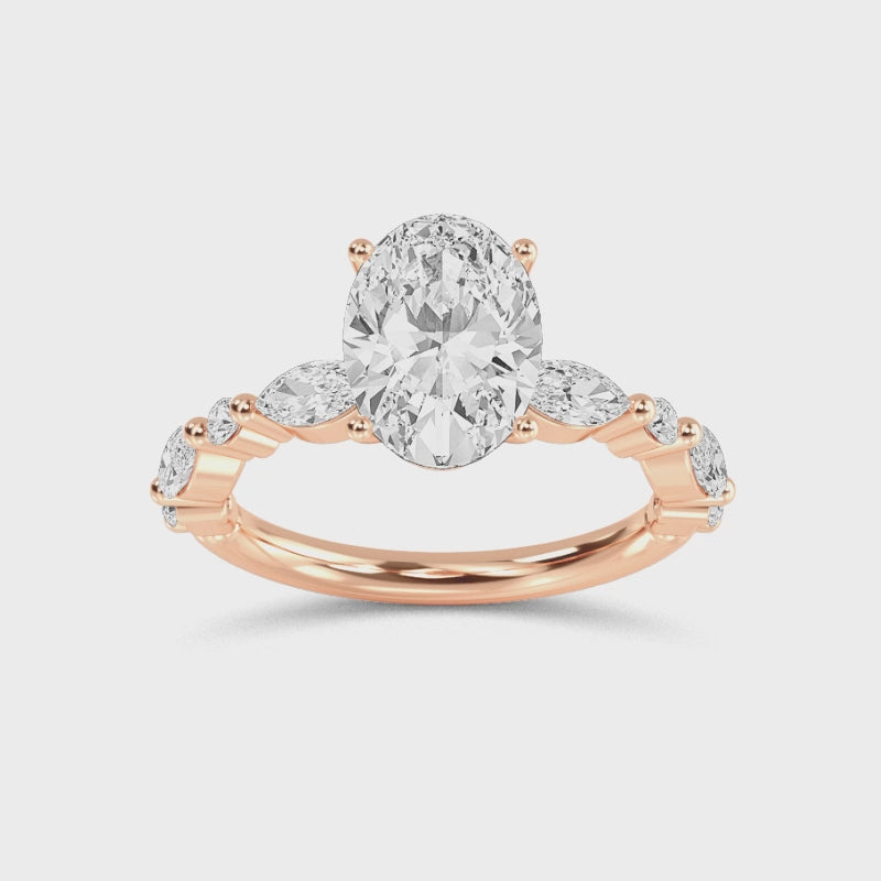 The Oval Petal Ring